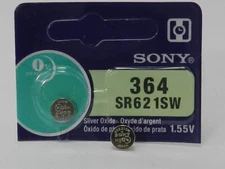 Sony 364 SR621SW Watch Battery 1Pc  (Exp. 10/2028)