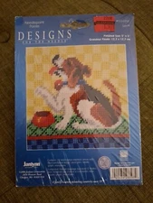 Janlynn Designs For The Needle Counted Cross Stitch Sam the Dog 5'' x 5''