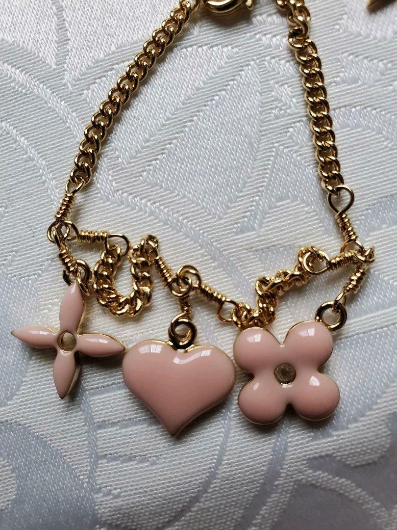 Louis Vuitton Pink Monogram Charm Bracelet