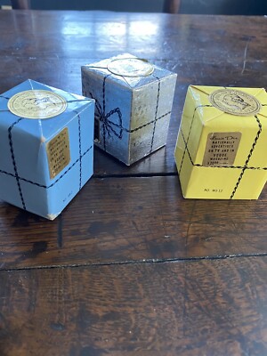 RARE VTG 3 Bottles Louis D'or Perfume 1/2 oz Paris France C EST MOI~AMOUR~GOLDEN