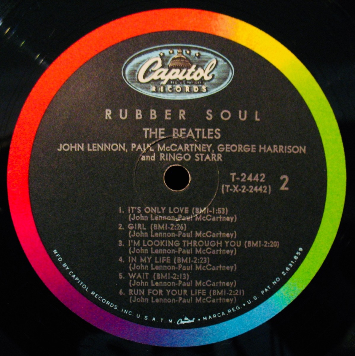 洋楽 BEATLES Rubber Soul MONO Red Vinyl LP THE BEATLES ‎– Rubber Soul 1982 Japan Red Vinyl MONO LP NM insert