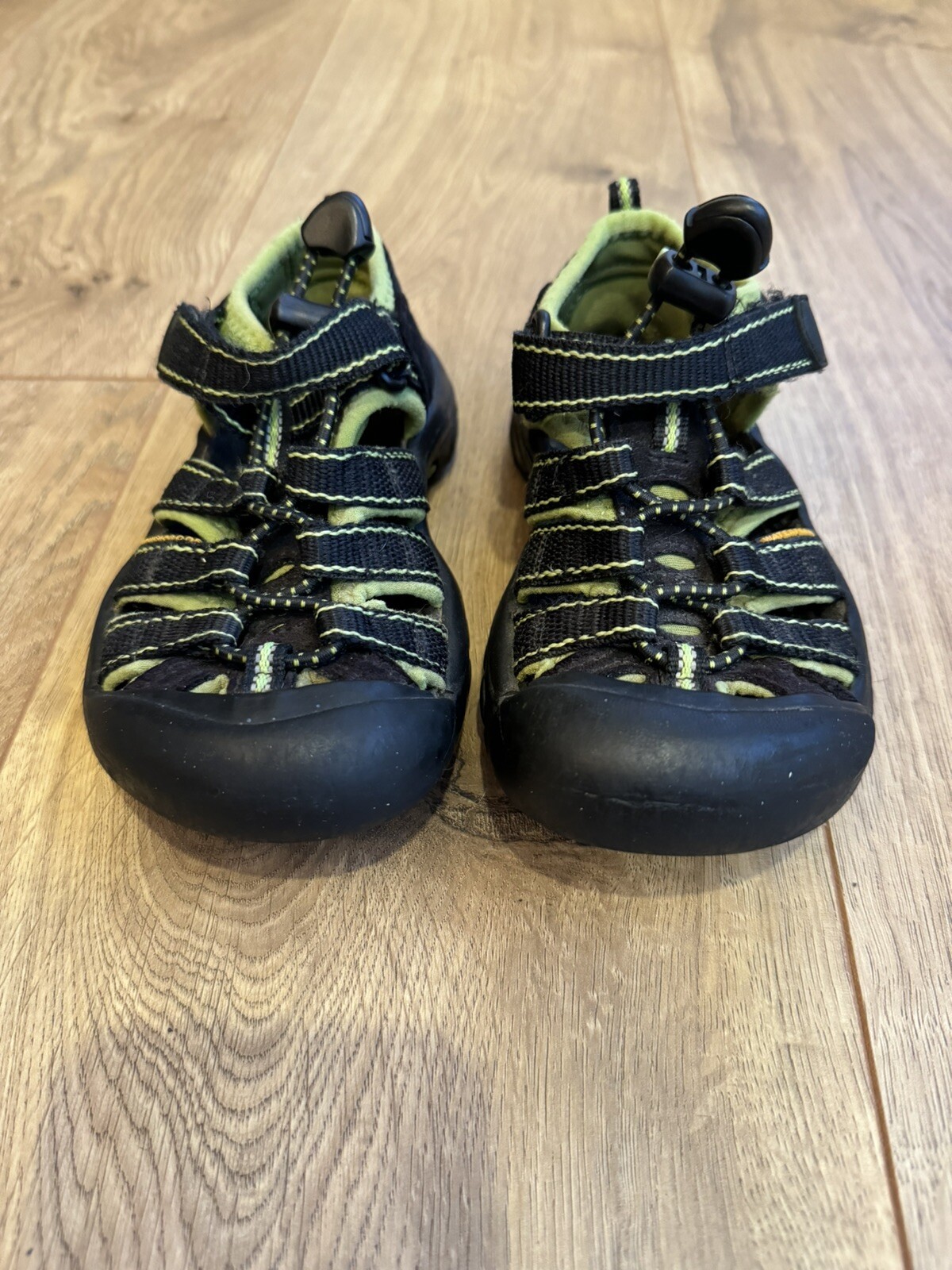 Scarpa sandalo da trekking Keen taglia 10 bambino nero e verde acqua