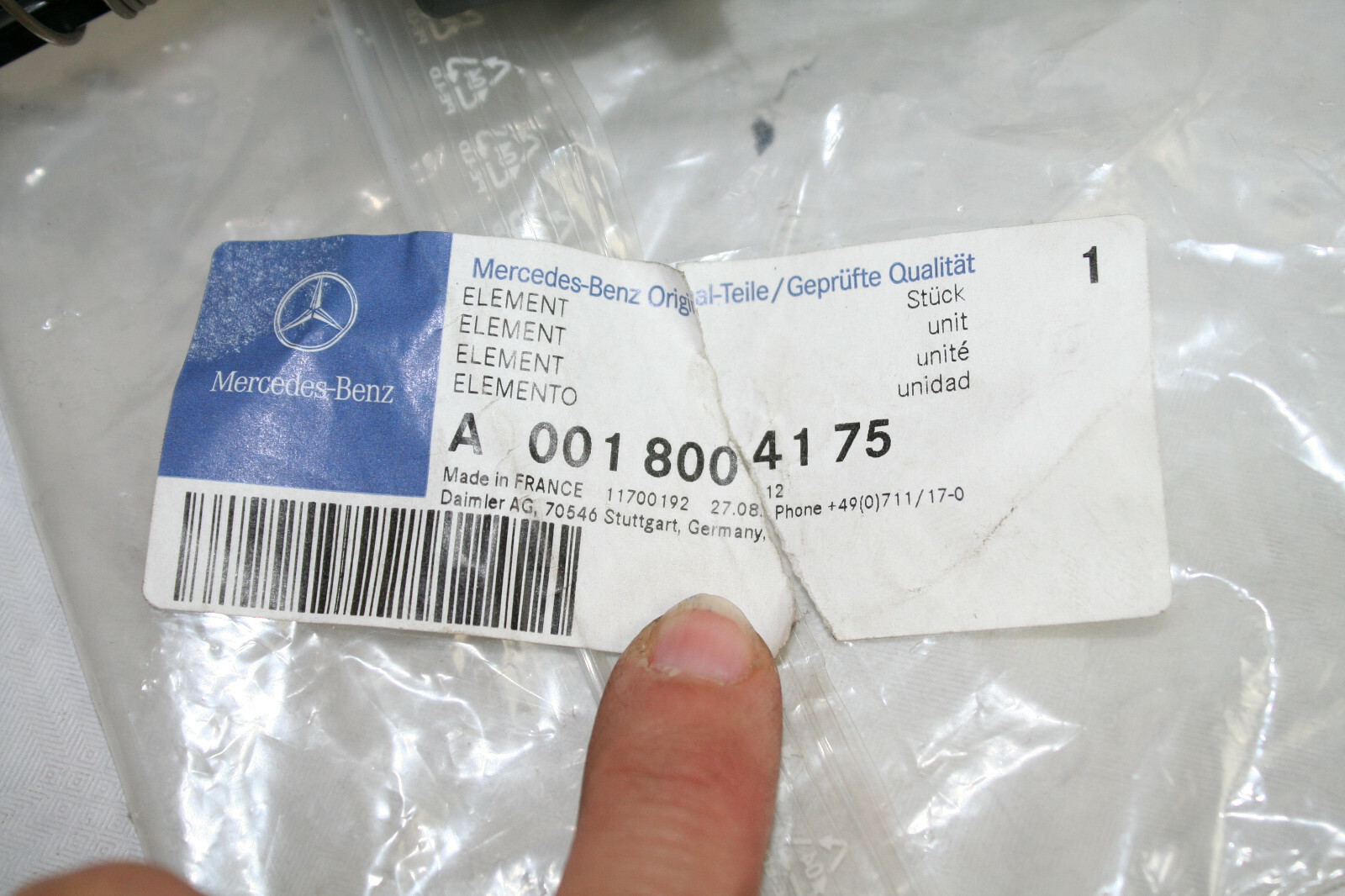 Orig Mercedes Benz Transporter Element A0018004175 Heizung 