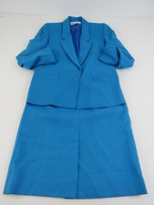 Peabody House Women's Size 11/12 Vintage Blue 2-Piece Skirt Suit