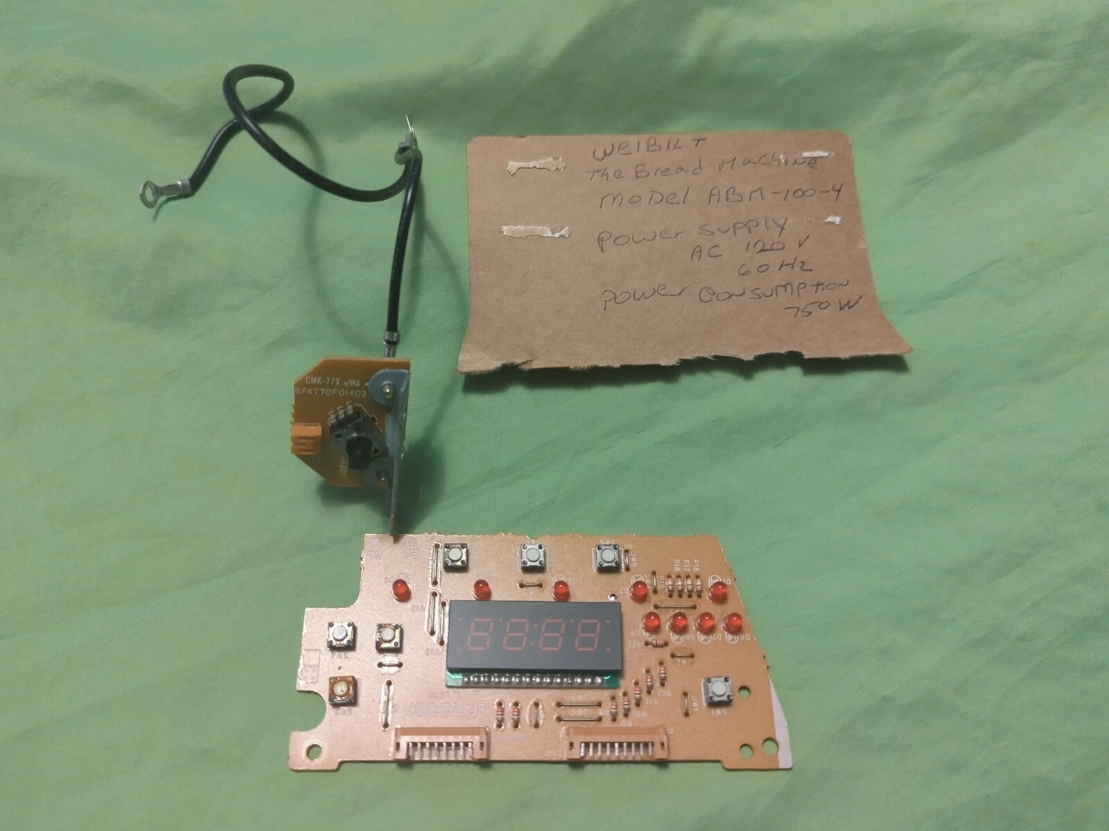 Welbilt Bread Machine Power Circuit Boards Model ABM-100-4 original Parts