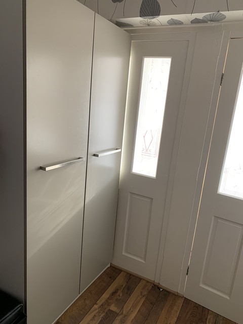 Ikea Pax Wardrobe Frame White Size 75x35x201 Cm With Rail For