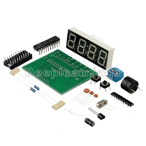 AT89C2051 Digital 4 Bits Electronic Clock Electronic Production Suite DIY Kit