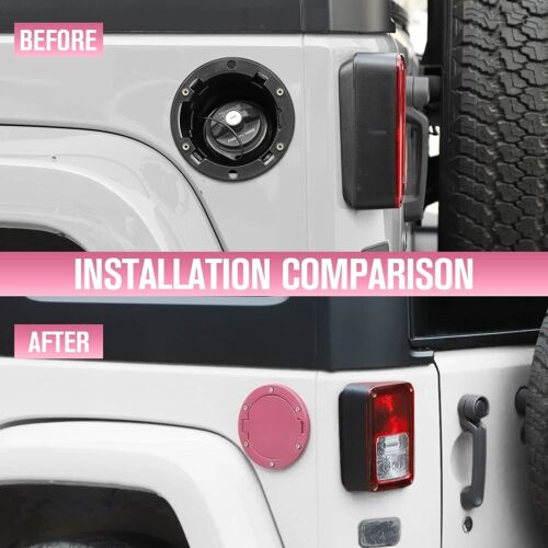Pink Fuel Filler Door Gas Tank Cap Cover Trim For 2007+ Jeep Wrangler JK  Replace 704270054472 | eBay