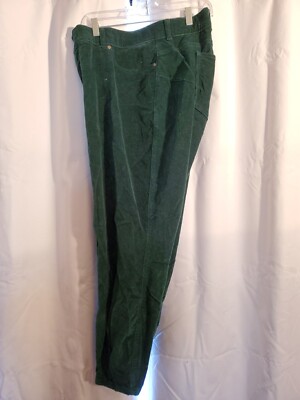 Torrid Jeans Size 26R Green Corduroy Bombshell Skinny Stretchy Pants