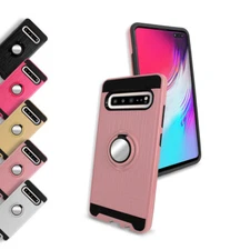 For Samsung Galaxy S10 5G Shockproof Armor Hybrid Card Holder Cover Case