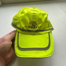 PowerCap Panther Vision LED Light Up Safety Hat Bright Neon Yellow Reflective