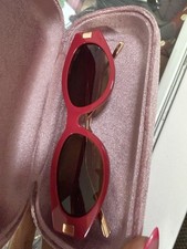 Miu Miu Designer Sunglasses Red for Women for sale | eBay display picture 2