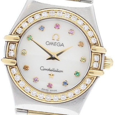 Omega Constellation Mini Iris Diamond Bezel Quartz Ladies Watch _974331