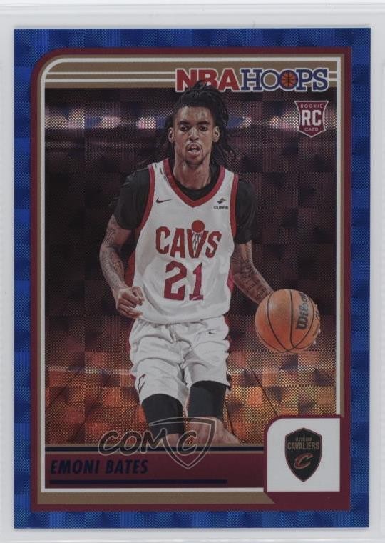 2023-24 Panini NBA Hoops Rookies Hyper Blue Emoni Bates #266 Rookie RC 12z3