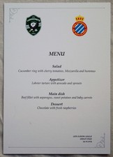 Ludogorets v Espanyol UEFA League Europa 2019 official dinner menu