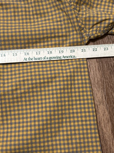 Old Navy Herren Button Down Hemd Langarm Kragen kariert Baumwolle Herren Large - Bild 5 von 6
