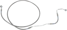 Drag Specialties Extended Stainless Steel Front Brake Line Kit 72 3/4in. Clea...