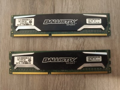 Crucial Ballistix Sport (2x4GB) 1333MHz DDR3 RAM 8GB Kit