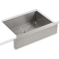 New Kohler K-3936-NA Vault 30 Single Basin Under-Mount 18-Gauge Stainless Stee 
