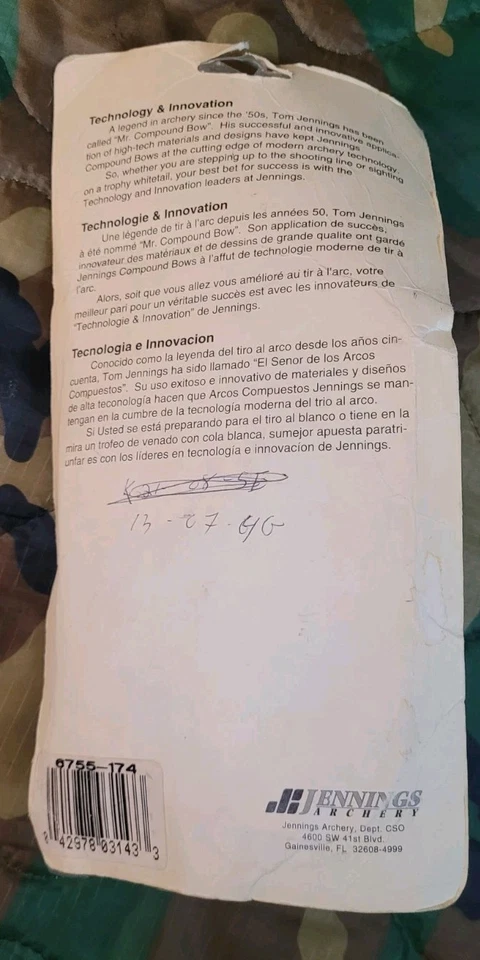 Jenning Archery Accessory Camo Bow Quiver - Image 2 of 4