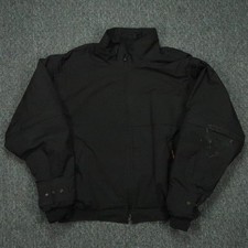 Zero Restriction Jacket Mens Large Black Convertible Sleeves Full Zip Rain GTX