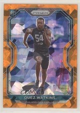 2020 Panini Prizm Rookie Orange Ice Prizm Quez Watkins #344 03fc