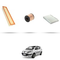 Hoffcar Wartungskit - 3 Filter Kompatibel Mit Peugeot 1007 1.4 16V 65KW Ab 2