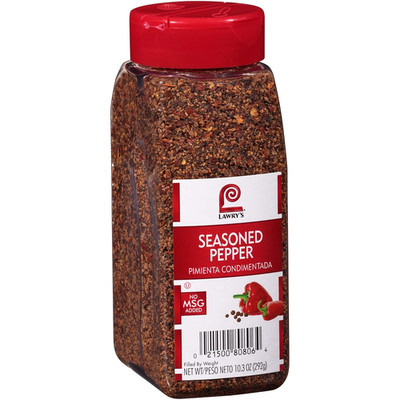 Seasoned Pepper, 10.3 Oz - One 10.3 Ounce Container of Seasoned All Pepper for a