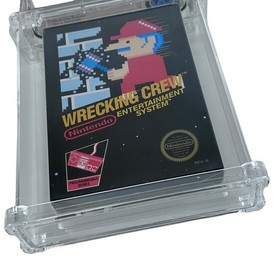 NES Wrecking Crew 3-Screw WATA 7.5 CIB Complete Black Box Graded Game