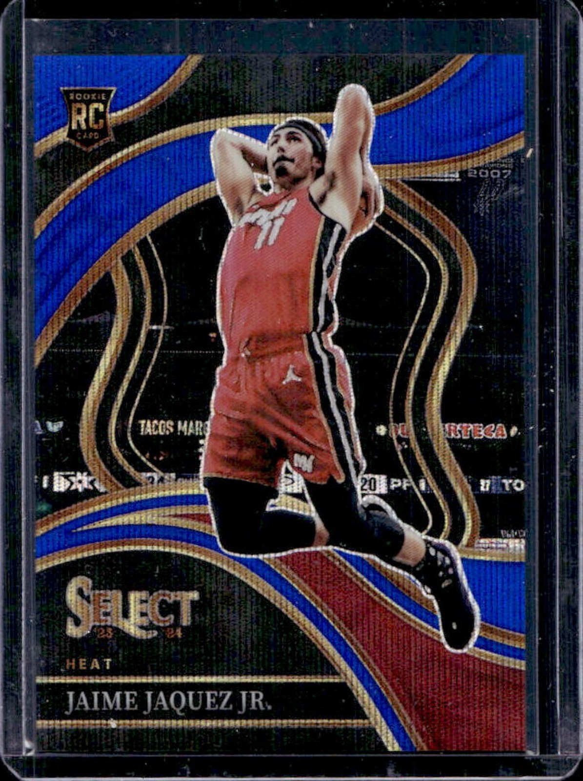 2023-24 Select Jaime Jaquez Jr. RC Blue Wave Prizms Courtside #54/75 Heat