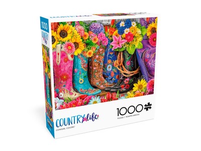 Buffalo Games Jigsaw Puzzle;  Cowgirl Colors;  Country Life series;  1000 pcs