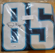 DERRICK MASON Signed Tennessee Titans Jersey (JSA Witness Protection COA)
