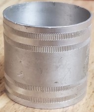 ANTIQUE ENGRAVED SILVER NAPKIN RING 1 3/8" TALL 1 1/2" WIDE UNBRANDED, USED