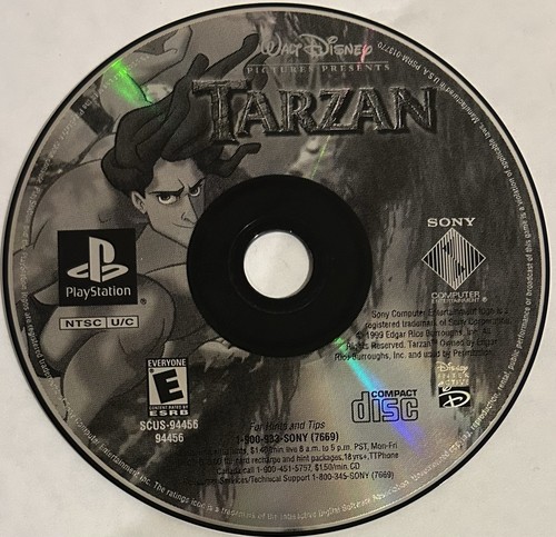 Disney's Tarzan - GH (Sony PlayStation 1, PS1) DISC ONLY | NO TRACKING | M1832