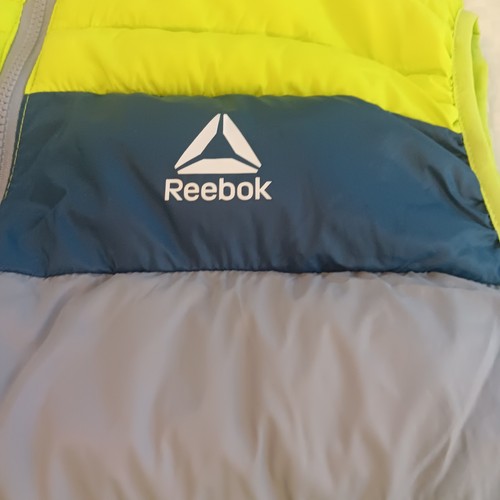 Reebok Glacier Shield Insulated Puffer Vest Spring Green Full Zip Mens XL NEW - Picture 5 of 7