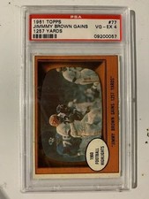 1961 Topps Jim Brown #77 HOF PSA 4