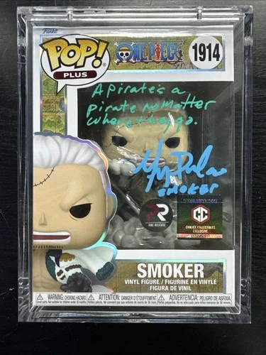 Funko Pop! Plus: One Piece - Smoker Pre Release Signed and Quoted By Greg Dulcie