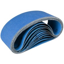 Sanding Belt 75 x 533 mm  Sanding Belts Set of 12 Grit 40/60/80/120/240/400 f...