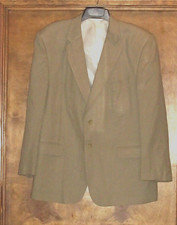 Vintage Bert Pulitzer 100 Silk Blazer Men's 48 R, Olive Tan Sport Coat 2-Button