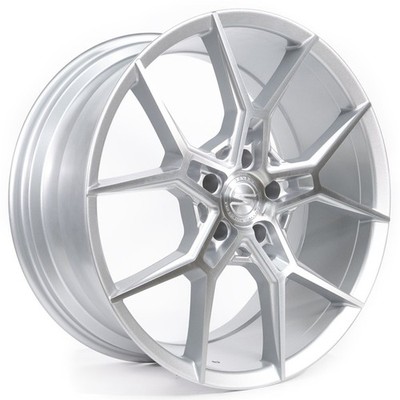 20x10.5 Select S102 Alpine Gloss Silver Brushed Wheel 5x112 (38mm)