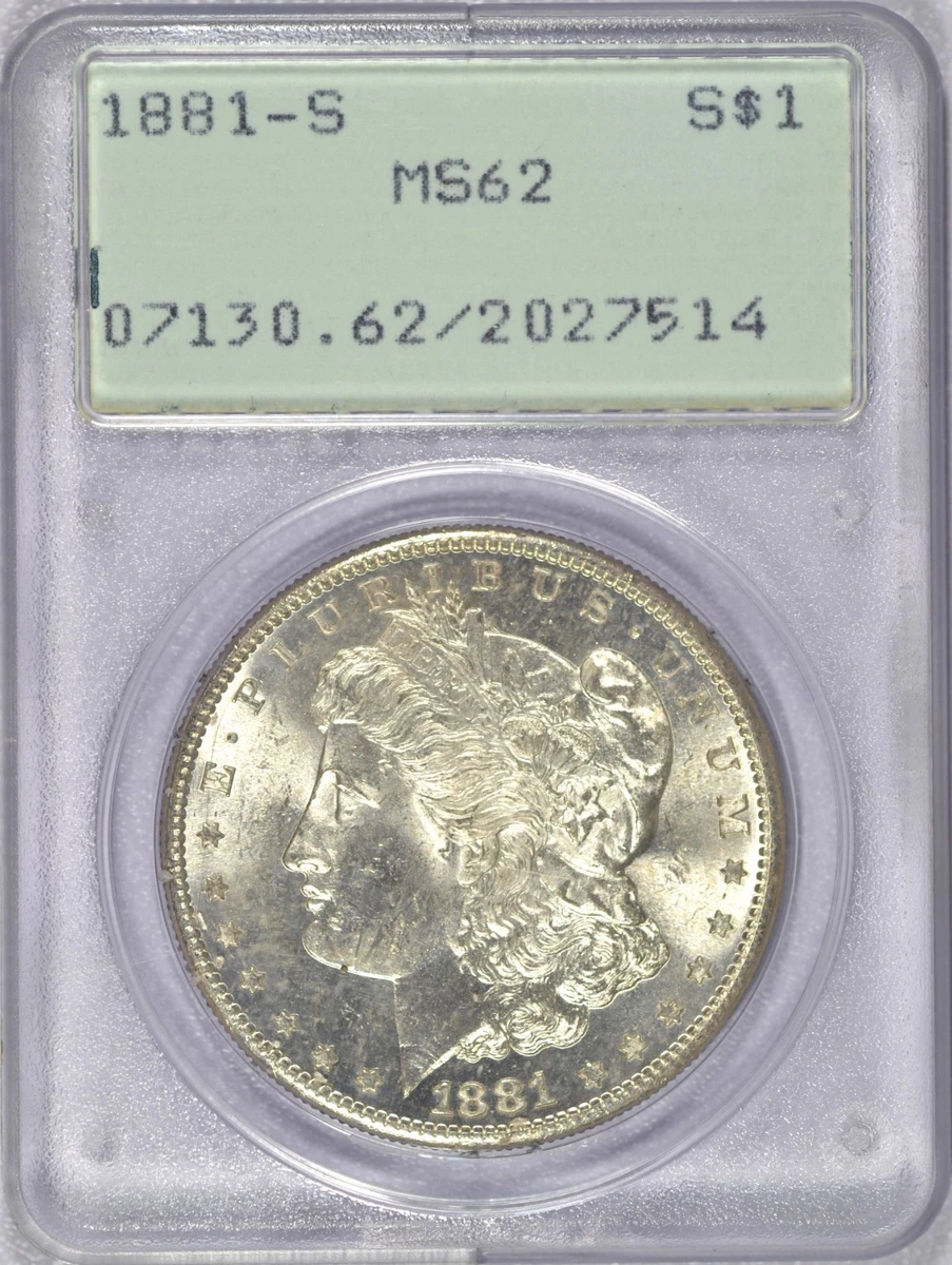 MS 62 Graded 1881 Year Morgan US Dollars (1878-1921) for sale | eBay