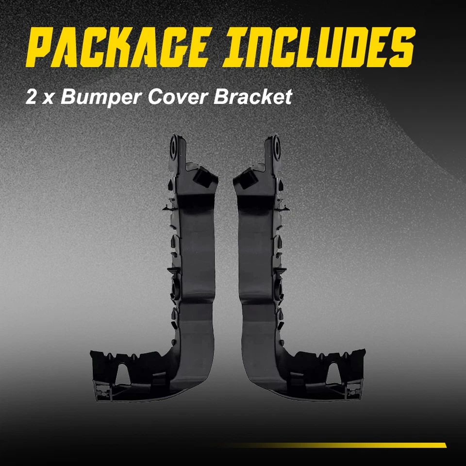 2X Soporte de parachoques delantero derecho derecho derecho negro para modelos Audi A3 Quattro 2015-2018 Foto 4 de 4