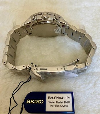 Seiko SNA411P1 Flightmaster Chronograph 200m Quartz Pilot Watch