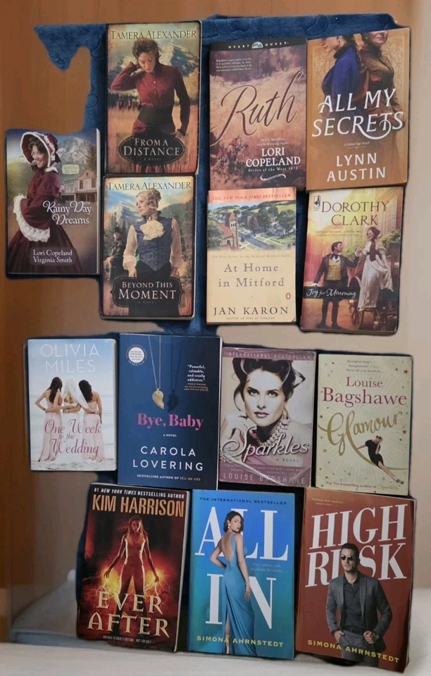 Mixed Authors Lot Of 14  Paperback/ Romance , Christian Romance Novels  Foto 2 de 2
