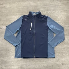 Zero Restriction Z710 Golf Jacket Mens XL Full Zip Mockneck Honda Classic Blue