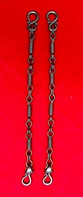NICE DOG BONE #1 Cowboy VAQUERO HANDMADE Signed Bridle Bit 11 3/4'' REIN CHAINS