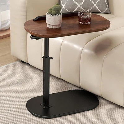 C-Form Beistelltisch Laptoptisch Couchtisch Sofatisch Höhenverstellbar 45-80 cm - Bild 1 von 4