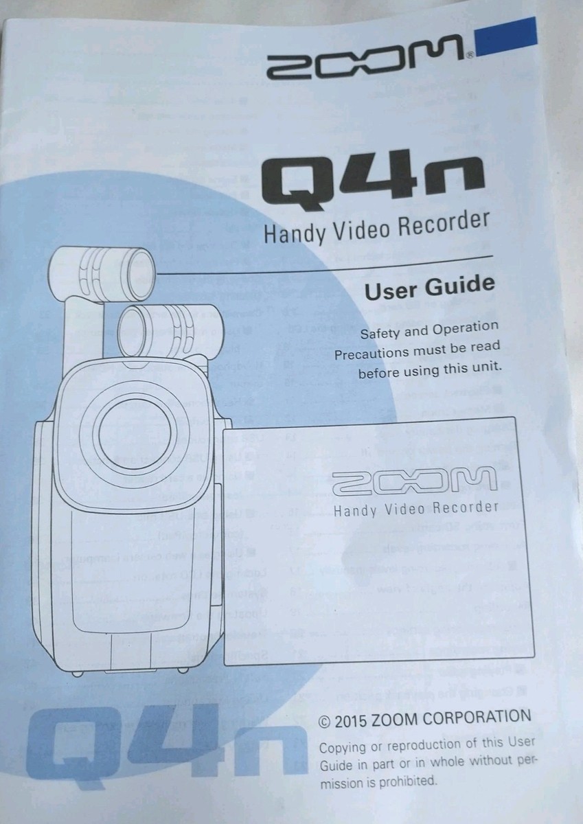 Zoom Q4N video/audio recorder designed for live music w/all