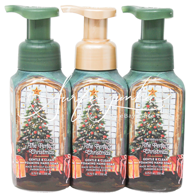 #ad #ad Bath amp; Body Works The Perfect Christmas Hand Wash Soap Foaming Foam 3p Gold Cap $34.99