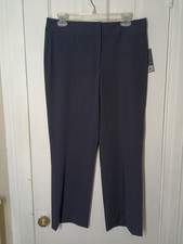 NWT Liz Claiborne Dress Pants, Audra Trouser Ankle 6 Dark Navy B6